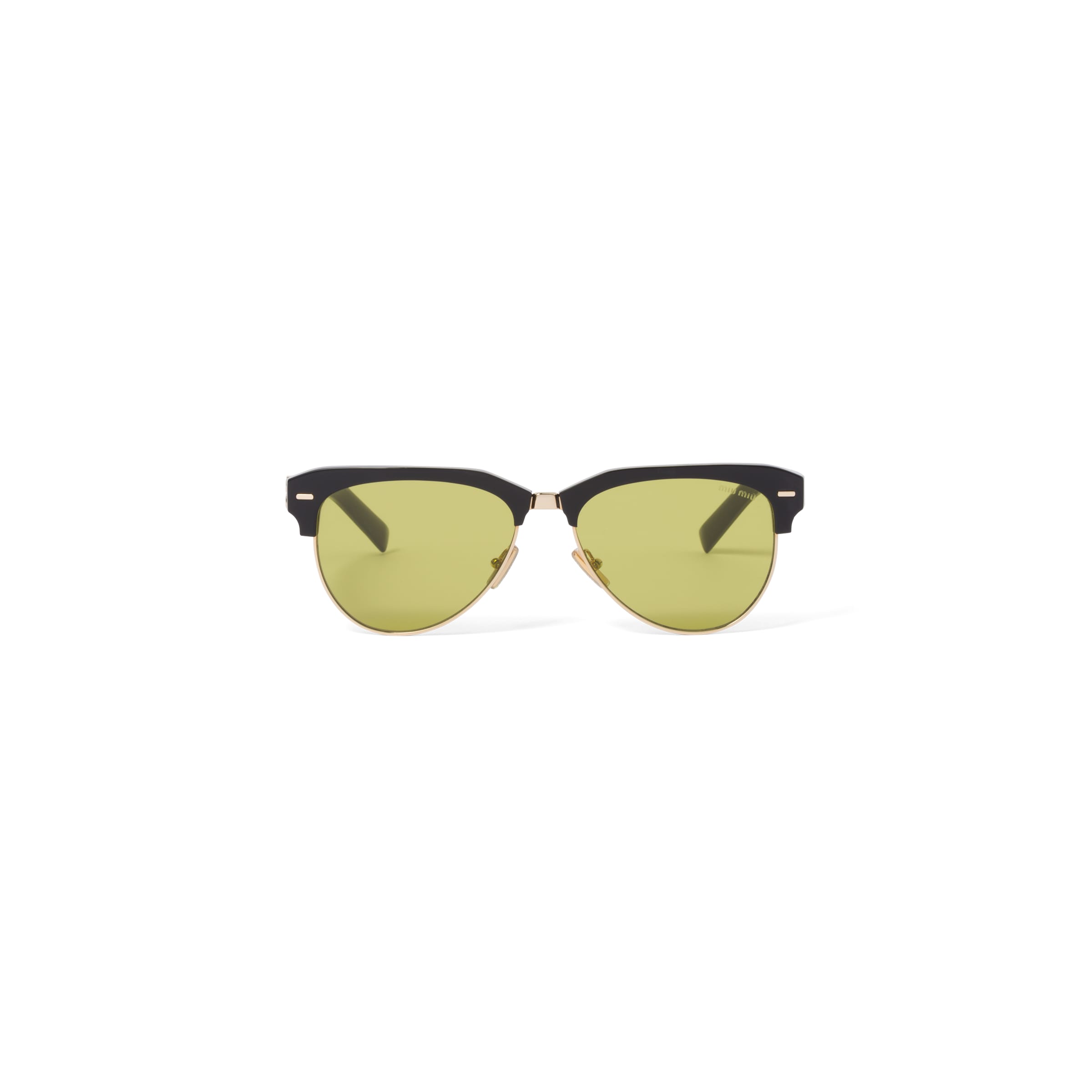 Lunettes De Soleil Miu Miu Runway, Femme, Verres Jaune Acide