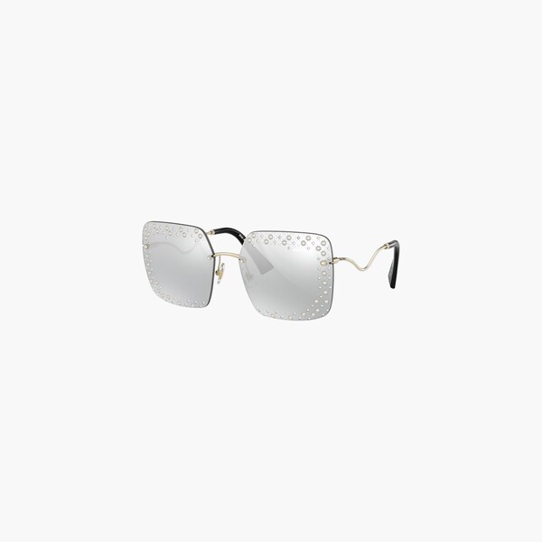 Miu miu silver sunglasses clearance