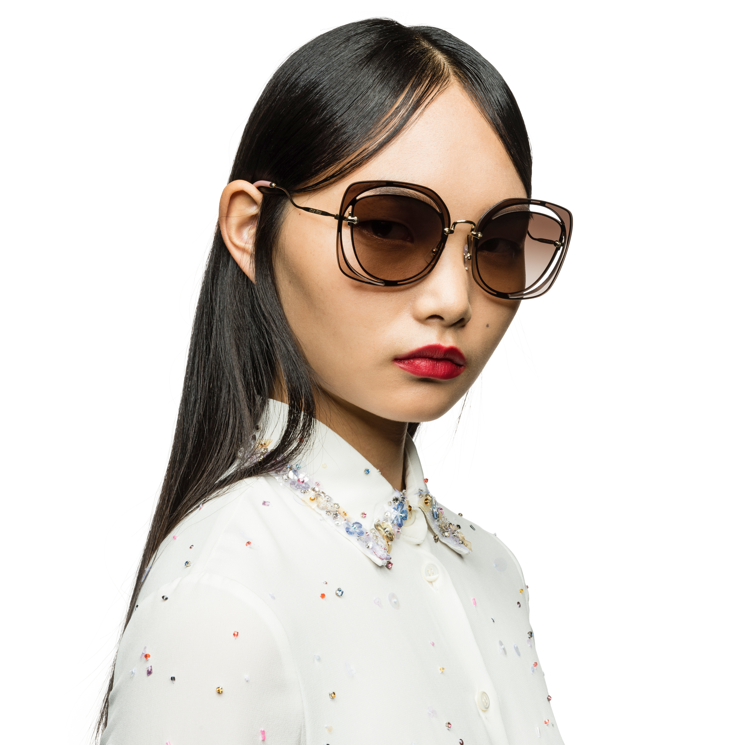 Miu miu cut out sunglasses clearance