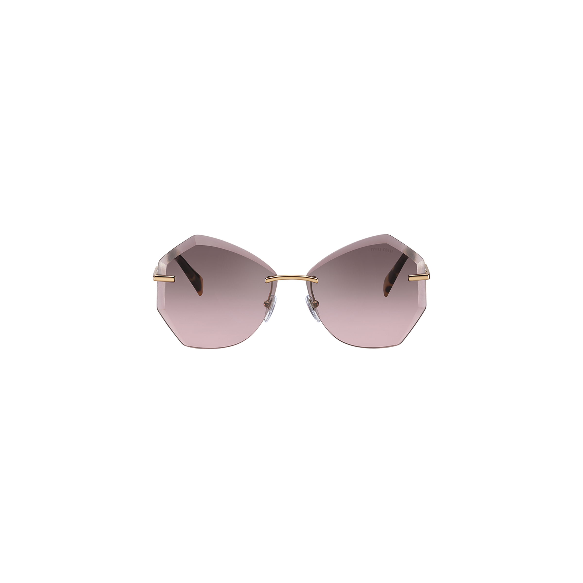 Miu Miu Scenique sunglasses Gray to alabaster gradient | Miu Miu