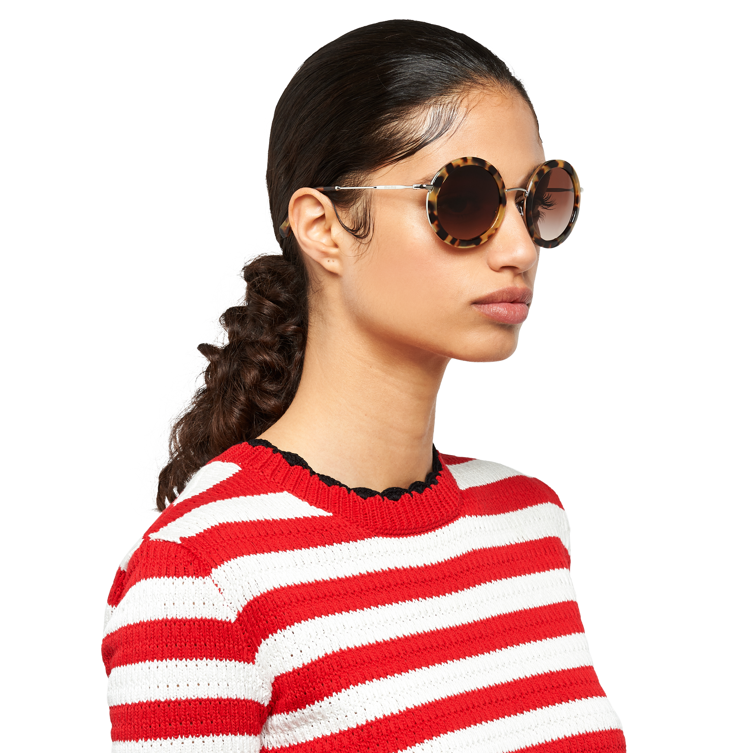 Miu Miu Delice Sunglasses Gradient Sienna Lenses Miu Miu
