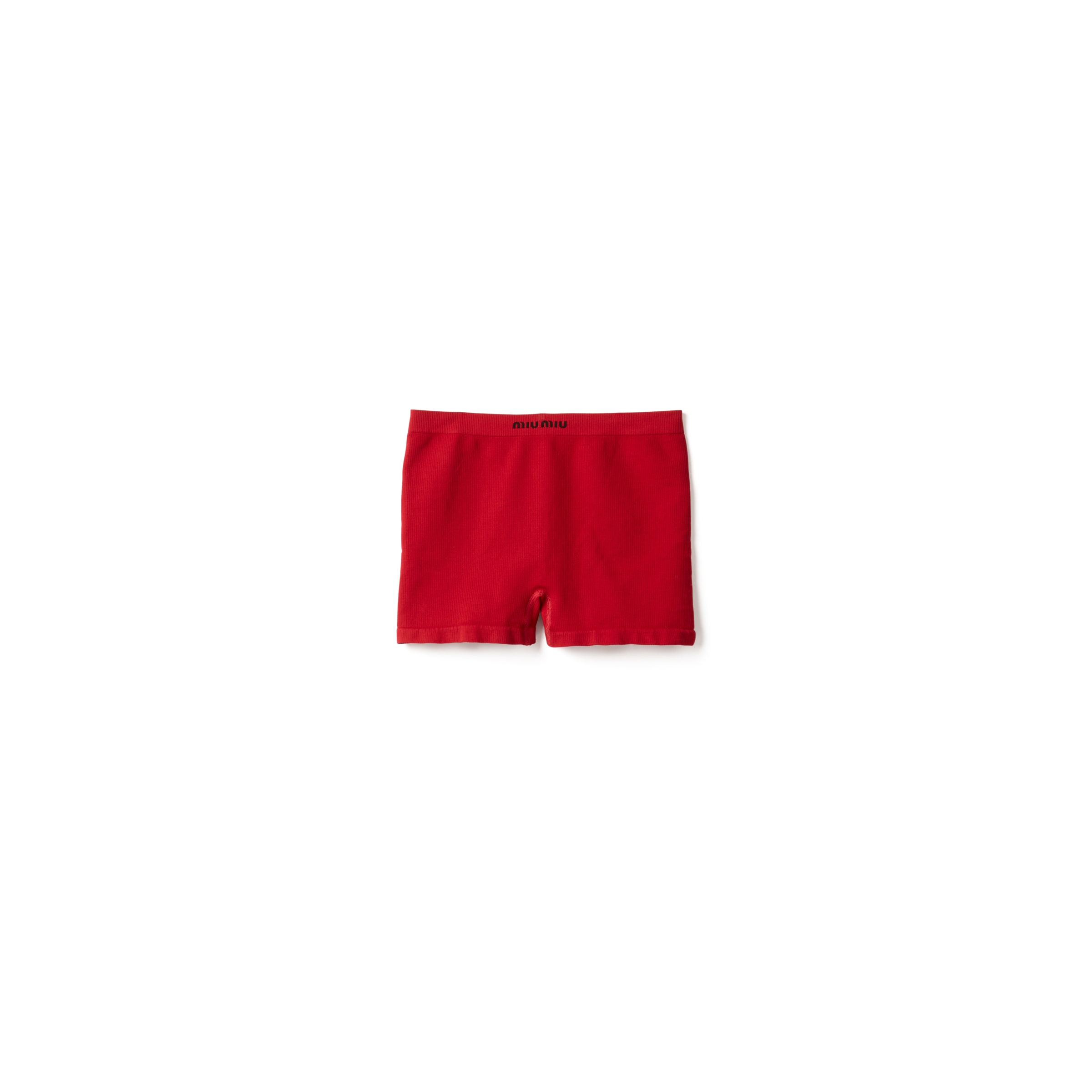Miu Miu Boxer Sans Coutures, Femme, Rouge, Taille XLXXL