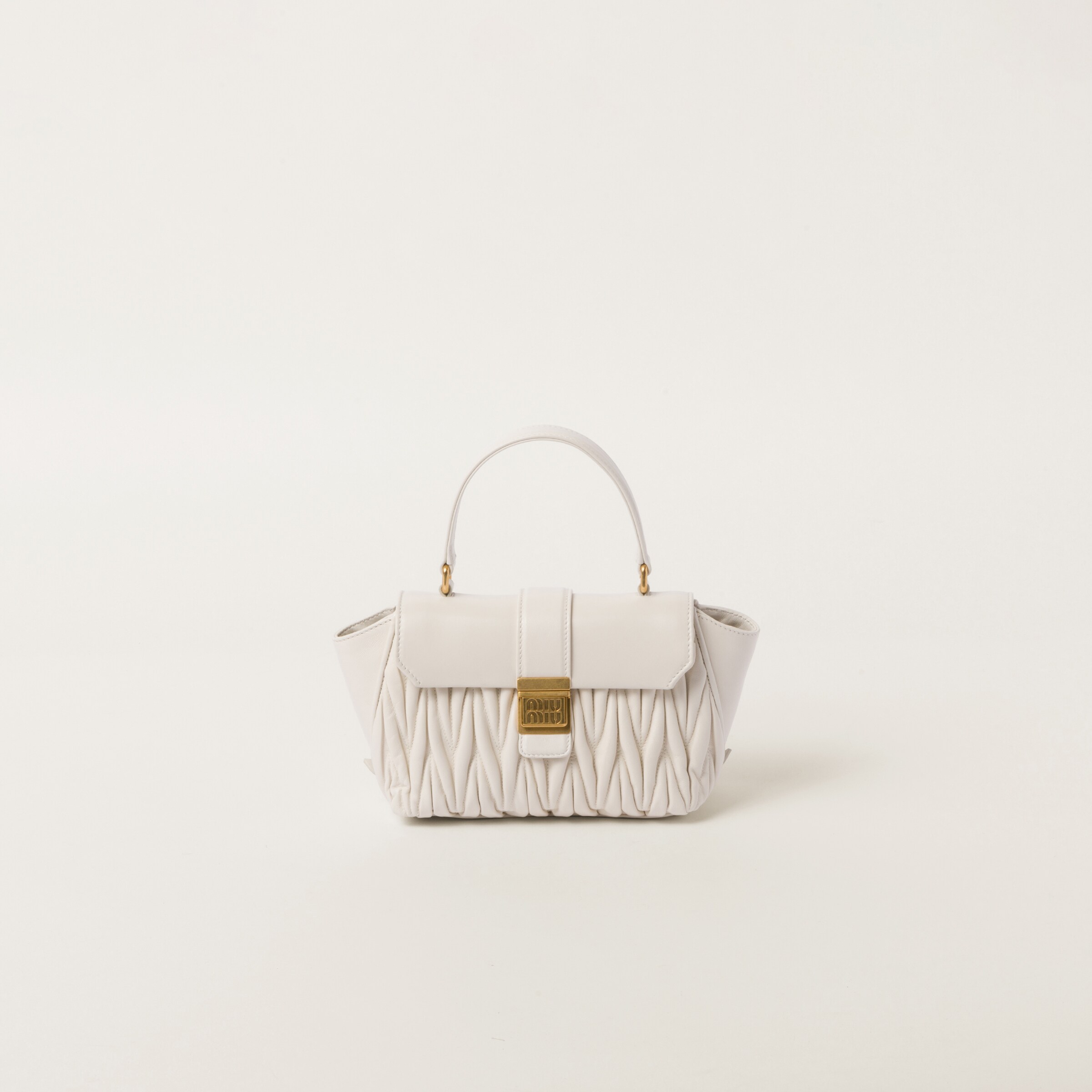 White miu miu bag best sale