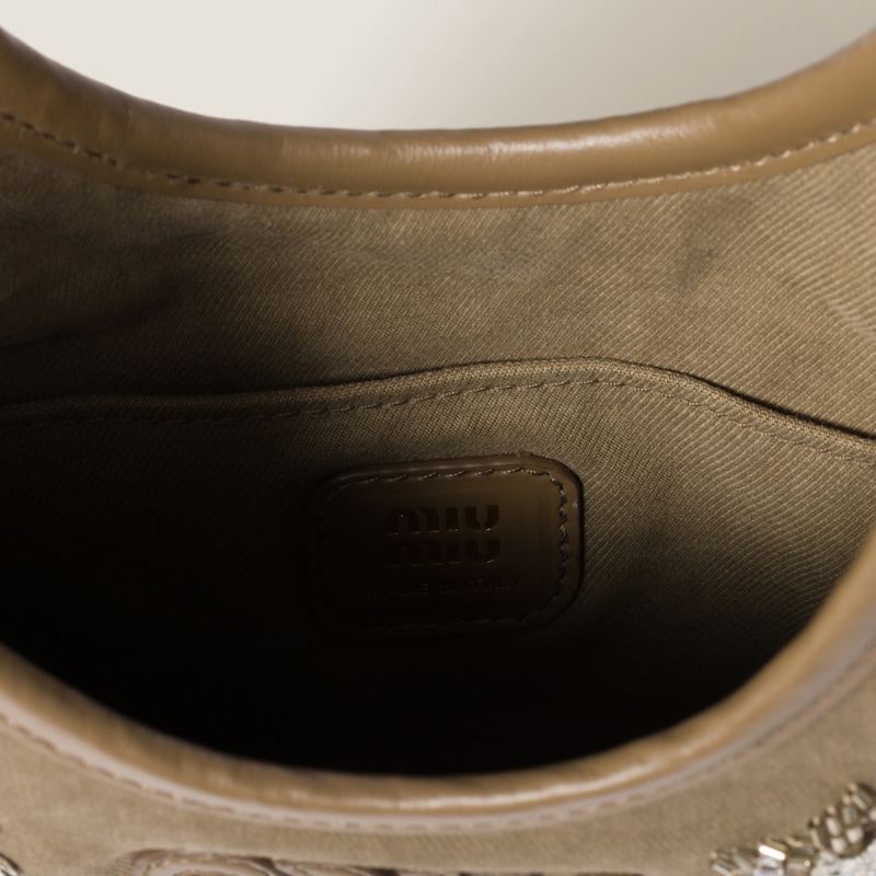 Bolso IVY de gabardina bordada