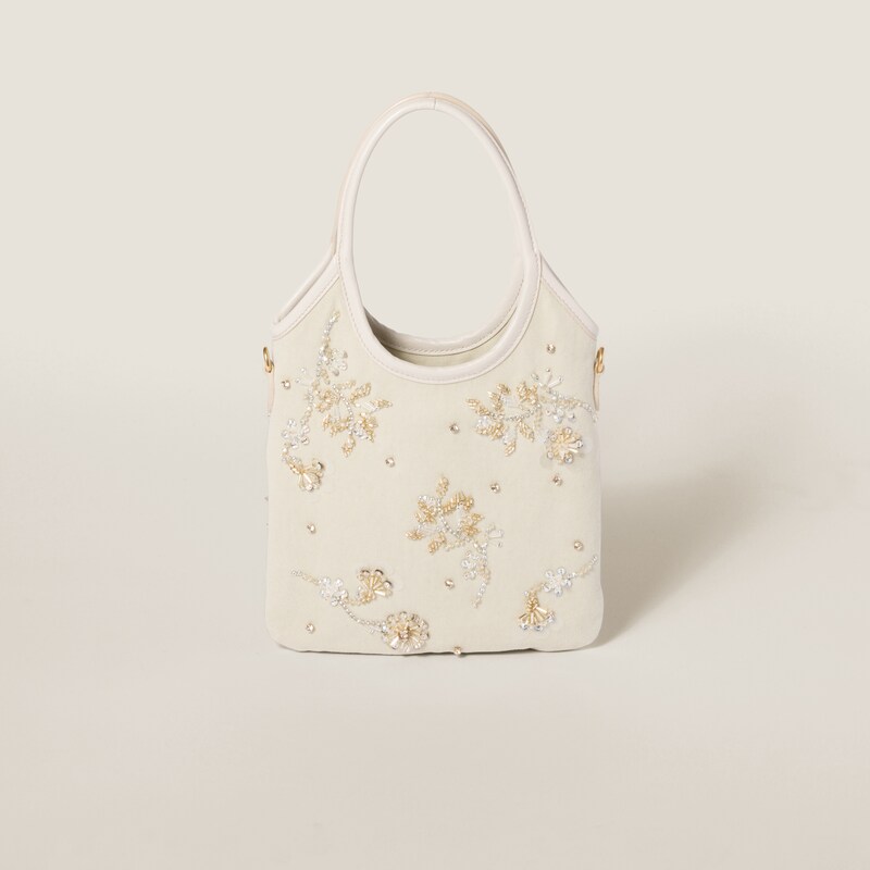 IVY embroidered gabardine bag