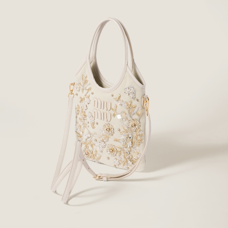 IVY embroidered gabardine bag