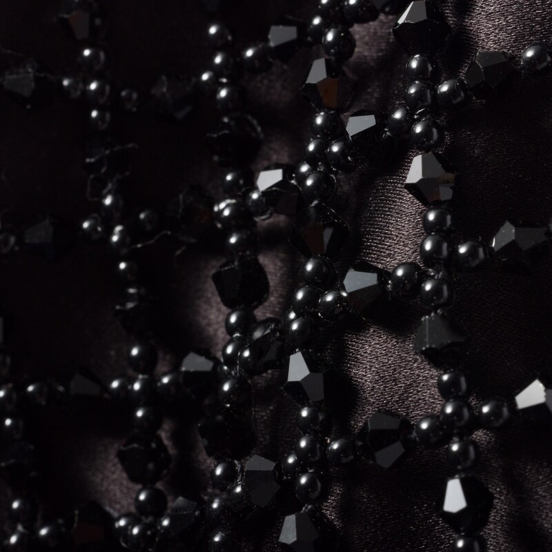 กระเป๋า IVY ผ้าดูเชสประดับลูกปัด