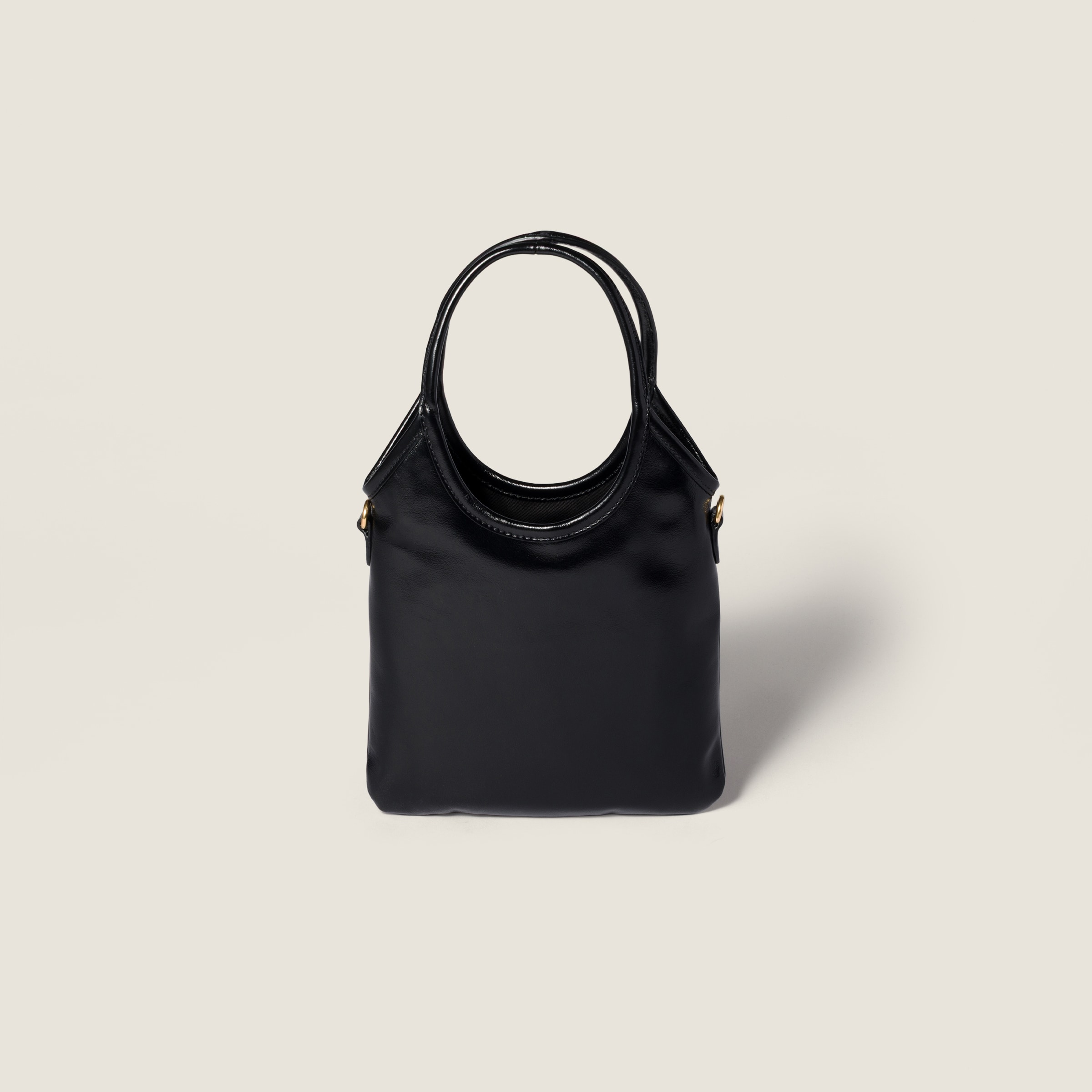 Black Ivy Leather Handbag | Miu Miu - Turkey