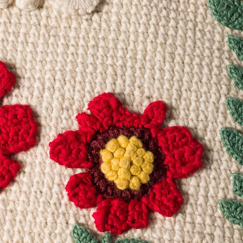 Ivy embroidered cotton handbag