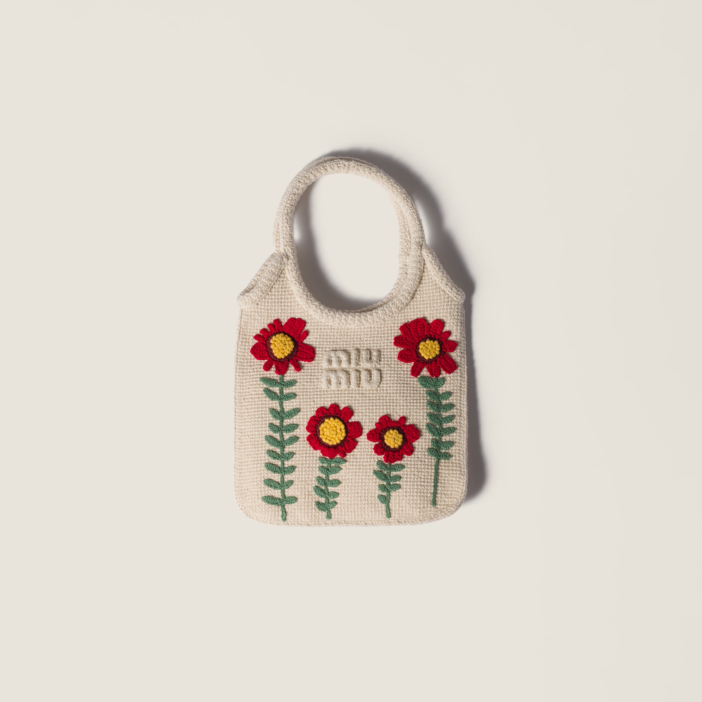 Ivy embroidered cotton handbag from Miu Miu - $1,950