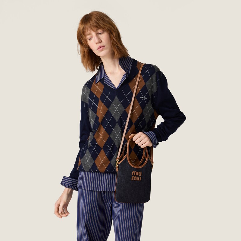 アイビー デニム ハンドバッグ