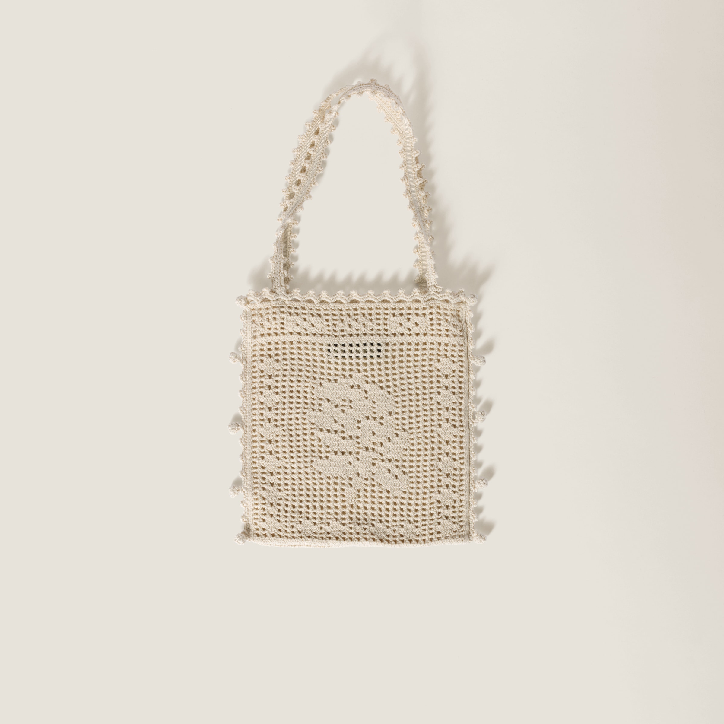 Miu Miu Crochet Cotton Handbag