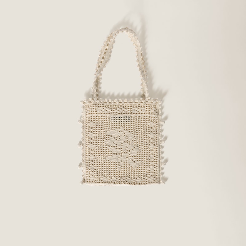 Sac en coton crocheté