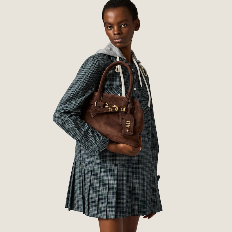 Aventure suede handbag