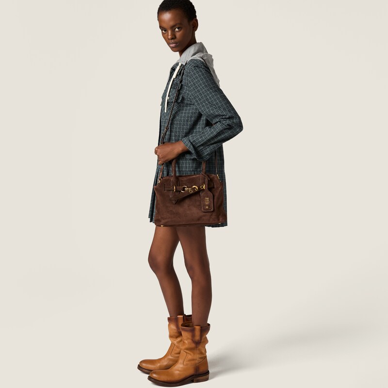 Aventure suede handbag