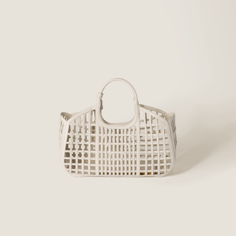 Leather basket