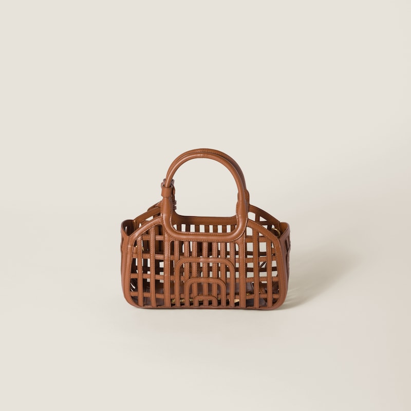 Leather basket
