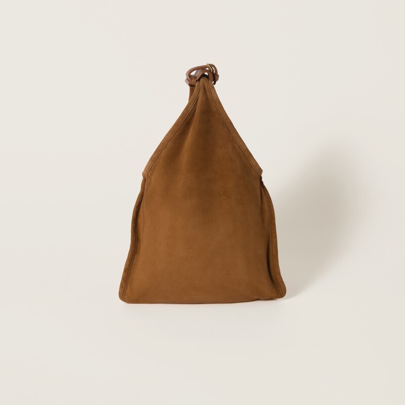 Suede bag with trick