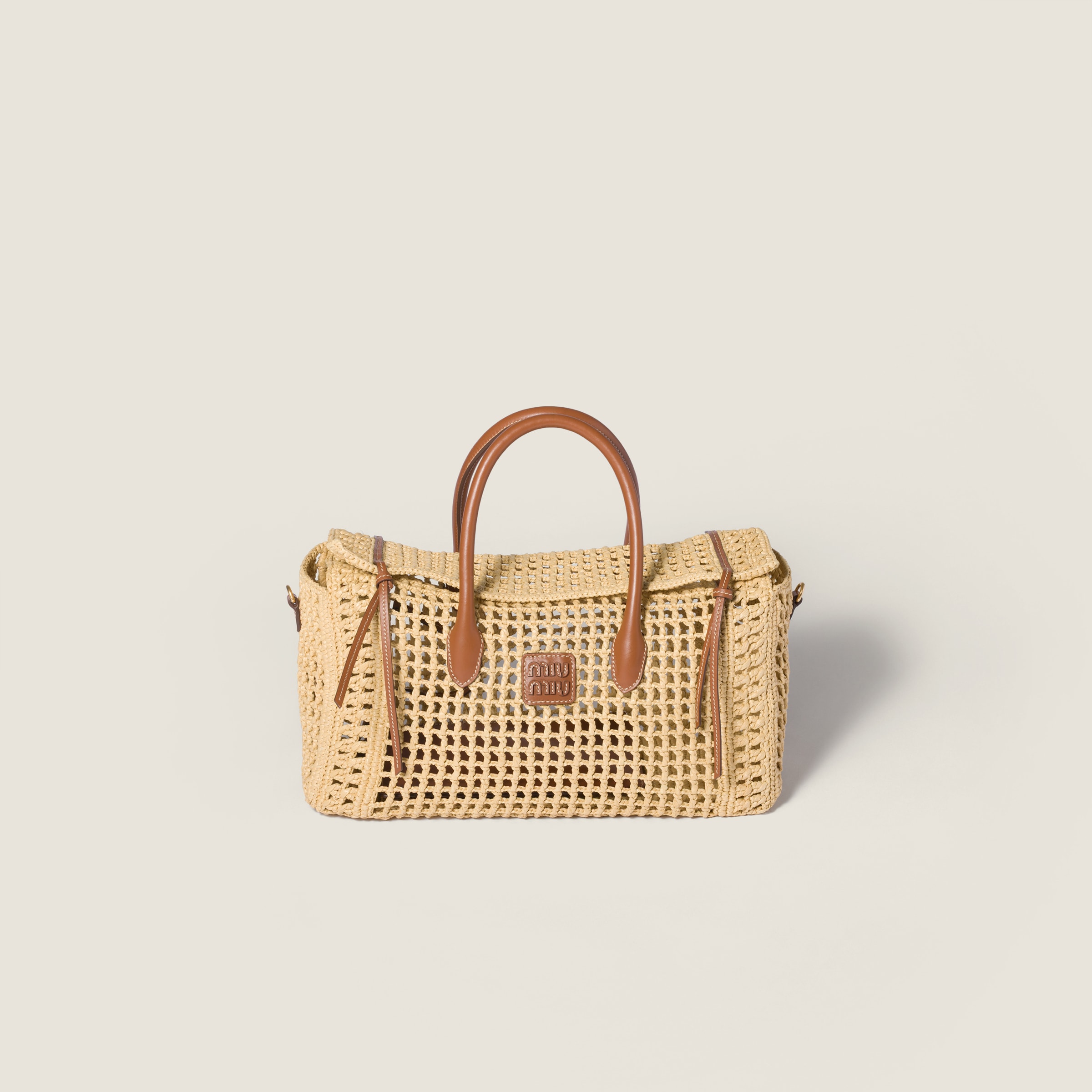 パウダーピンク Ivy スパンコール メッシュ バッグ | Miu Miu - 日本