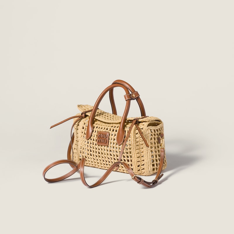 Raffia handbag