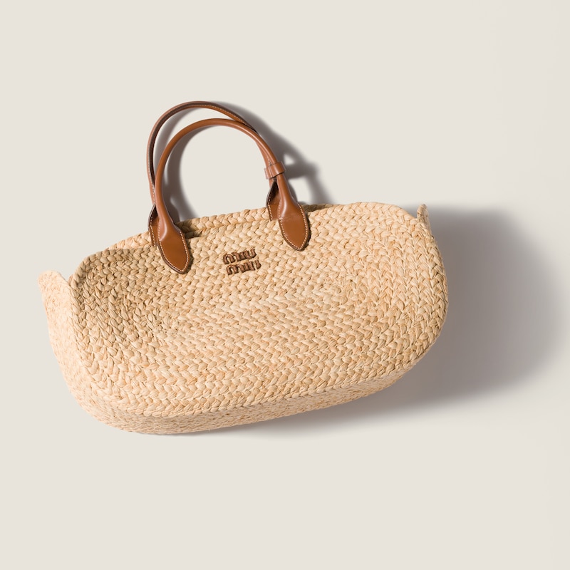 Raffia handbag
