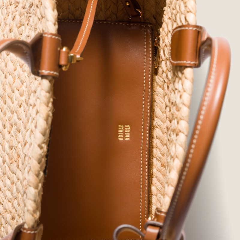 Raffia handbag