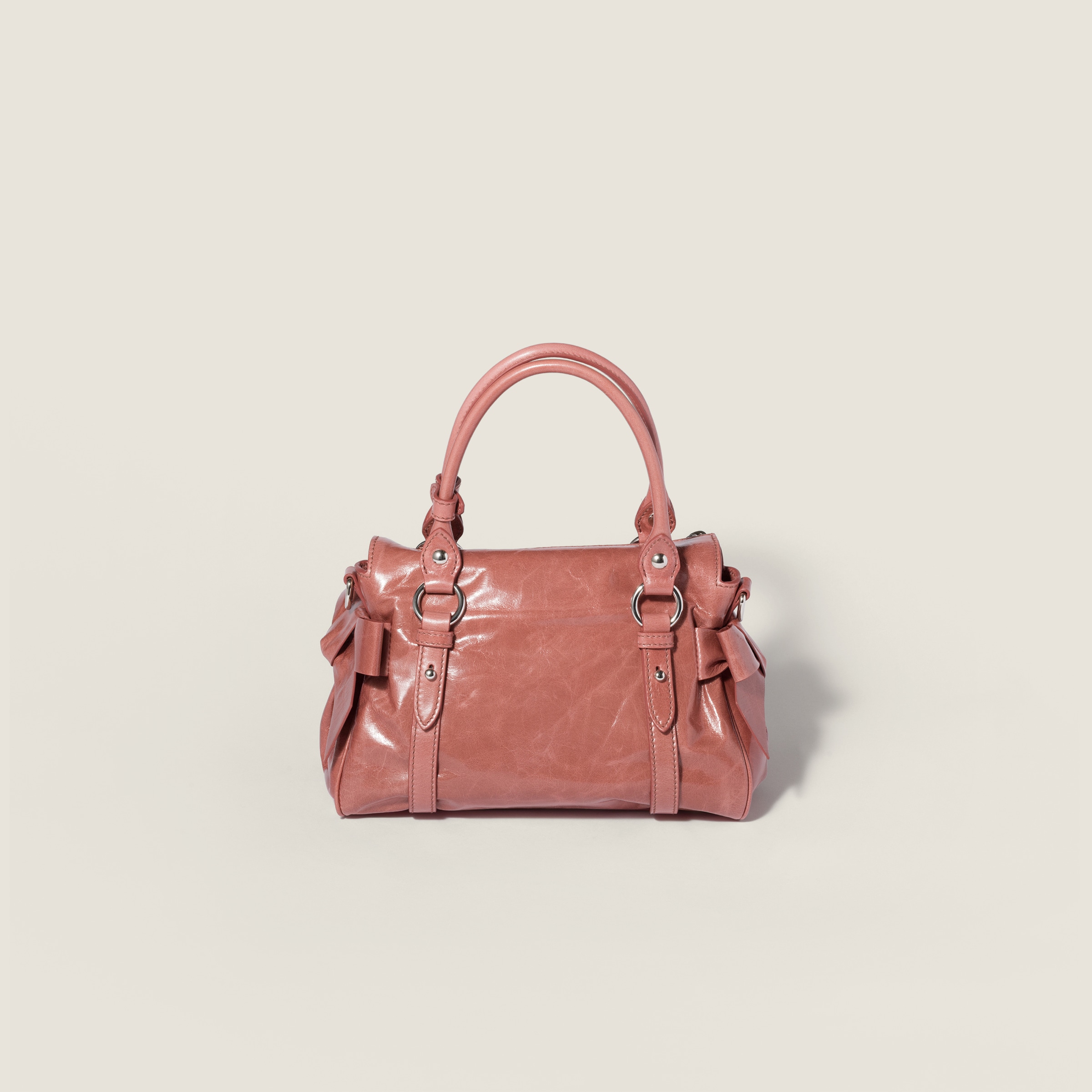 Antique Shiny Leather Top-handle Bag | Miu Miu - United States