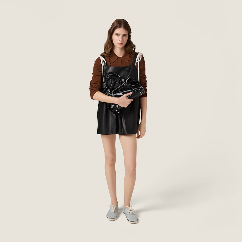 샤이니 가죽 핸드백