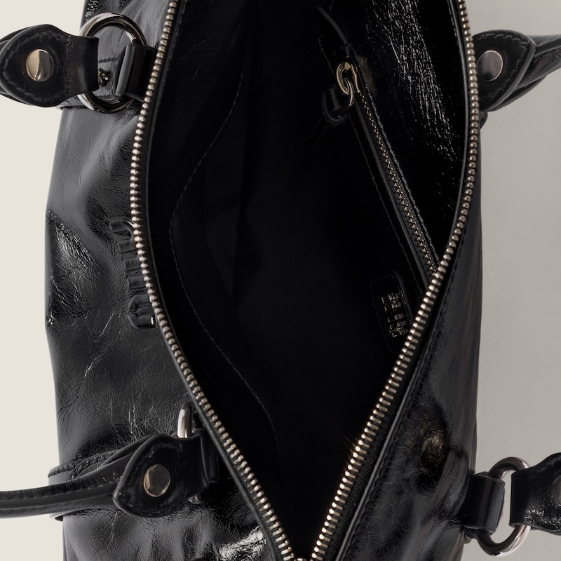 샤이니 가죽 핸드백