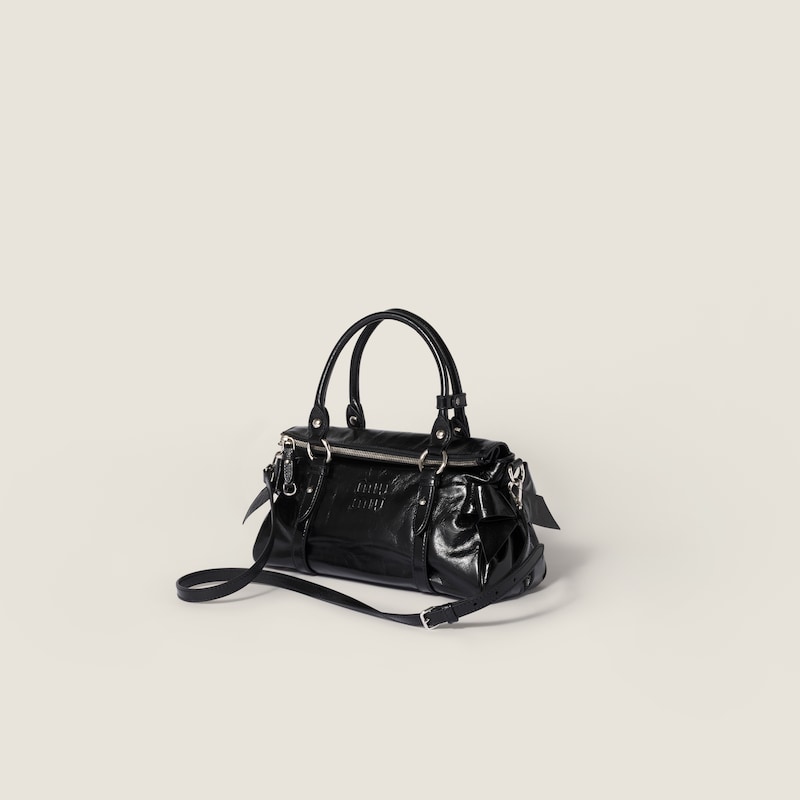 샤이니 가죽 핸드백