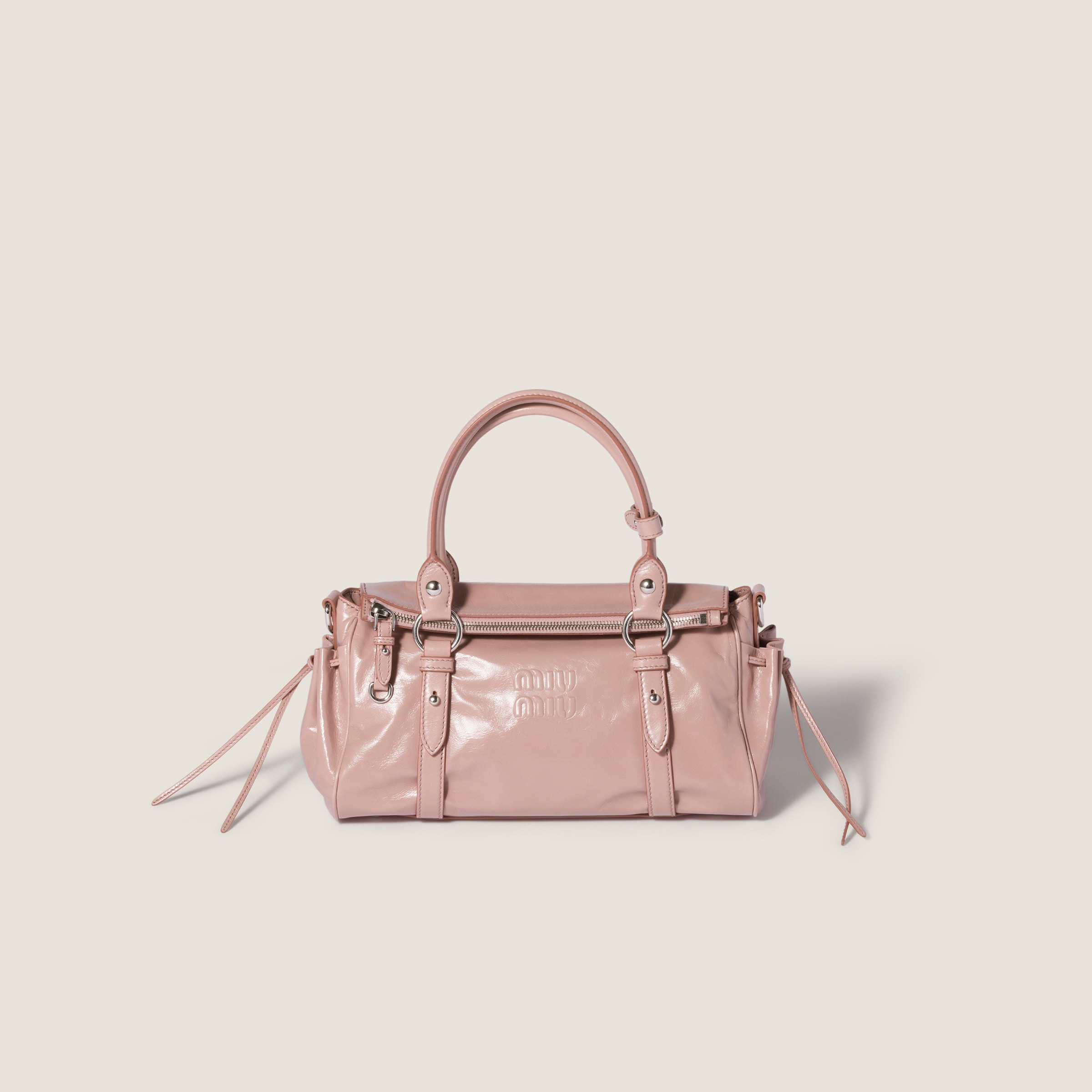 Glossy leather handbag from Miu Miu - $2,990