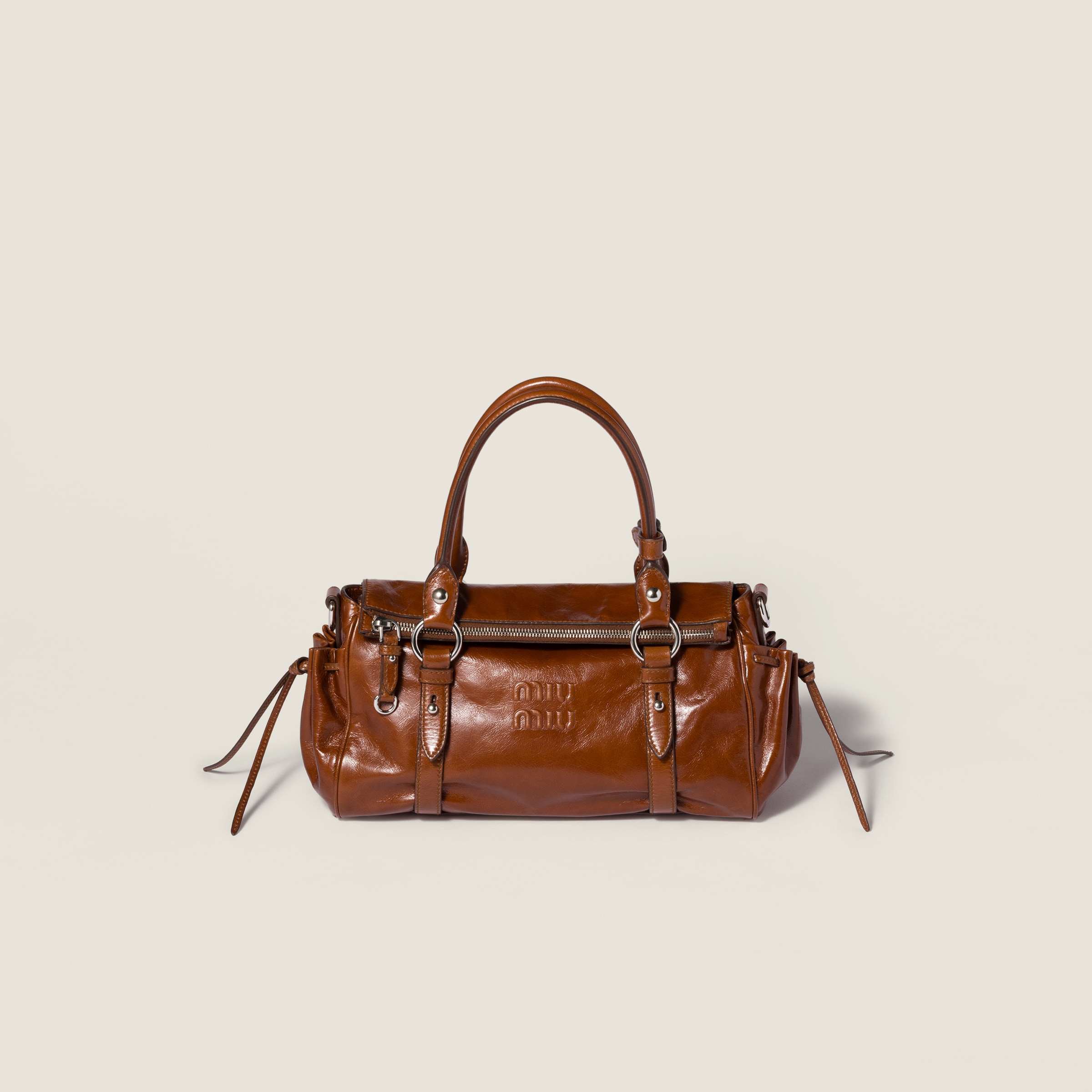 Glossy leather handbag from Miu Miu - $2,990