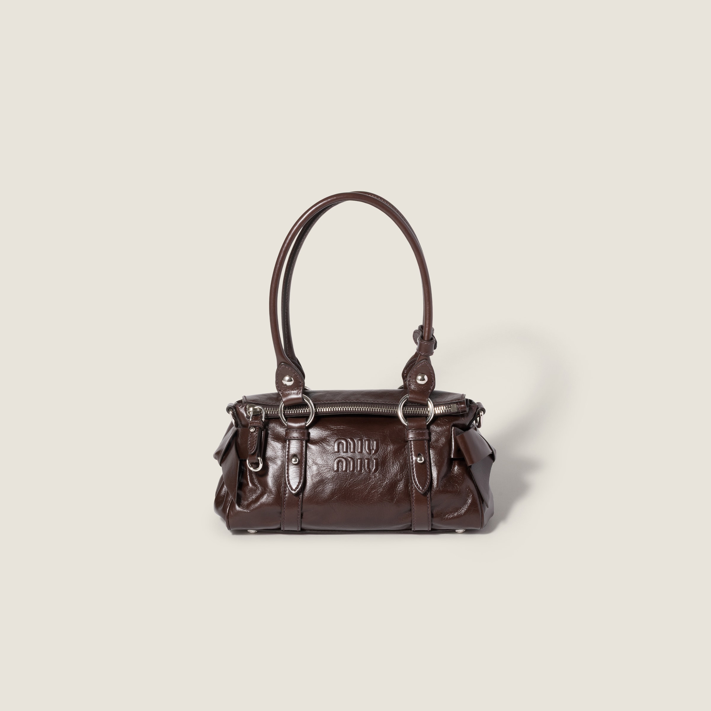 Miu Miu Shiny leather handbag