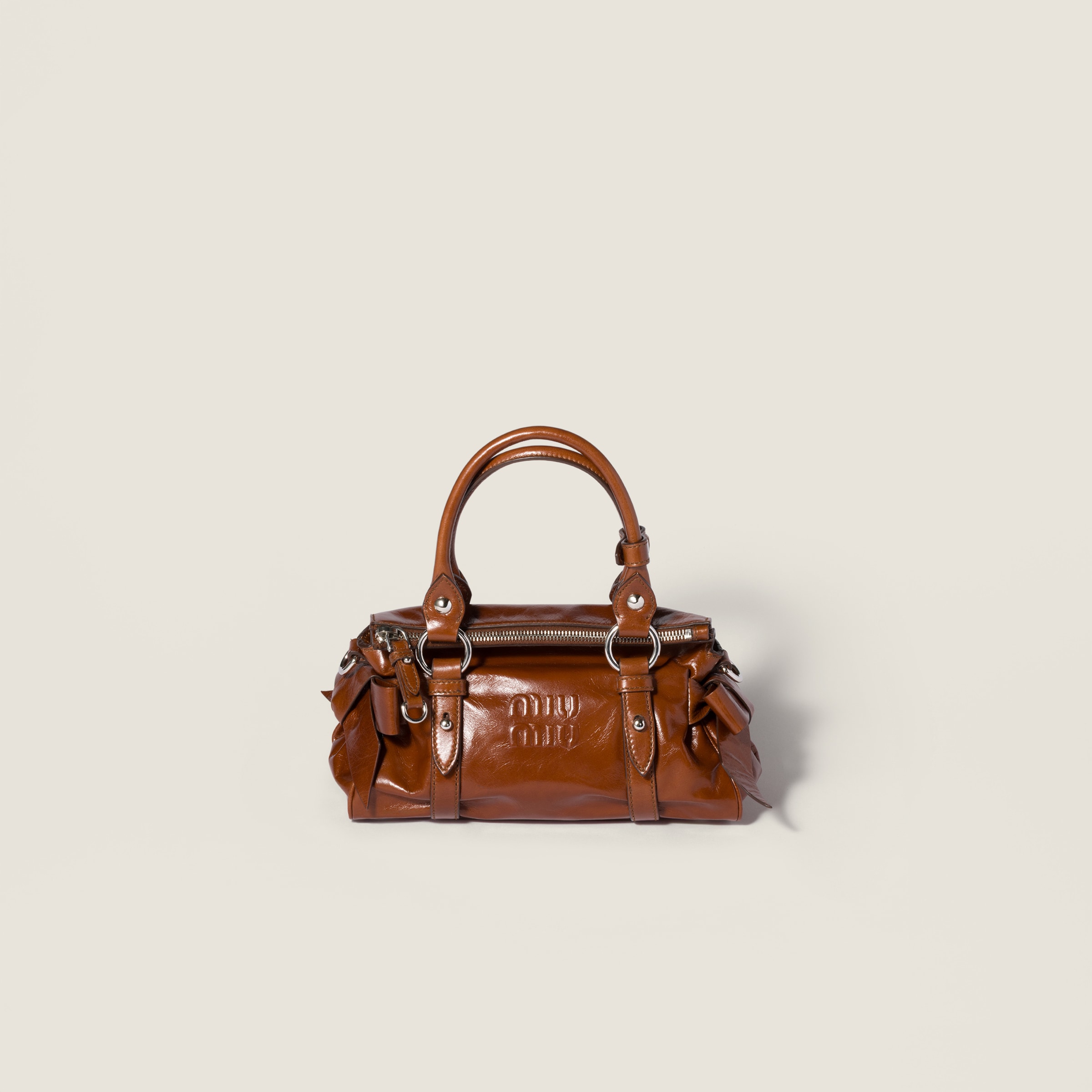 Miu Miu Shiny leather handbag