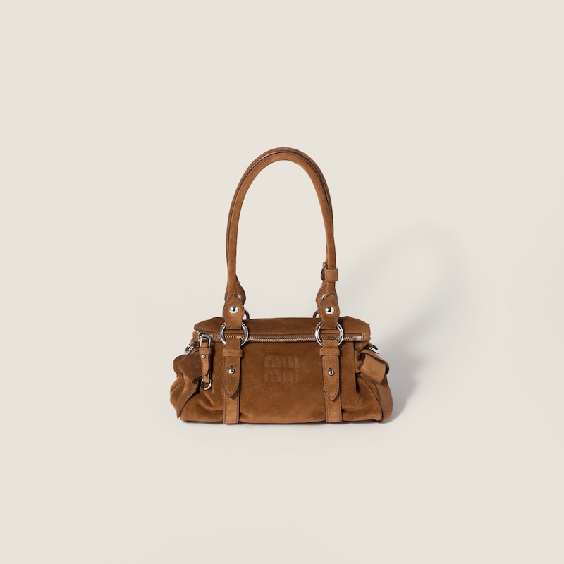 Suede handbag
