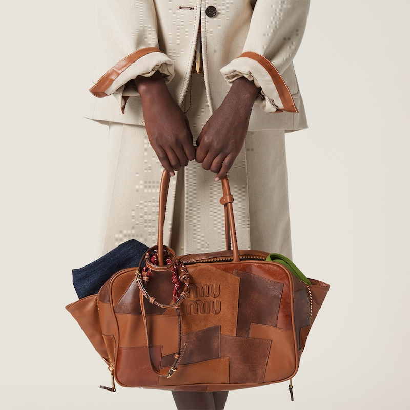 Leather patchwork Beau bag