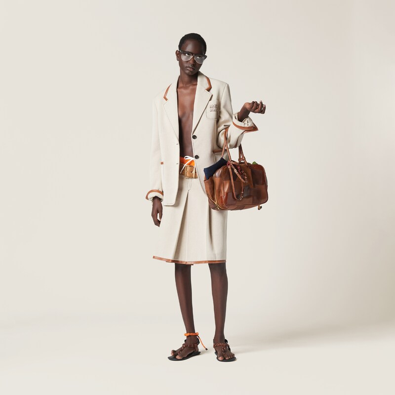 Leather patchwork Beau bag