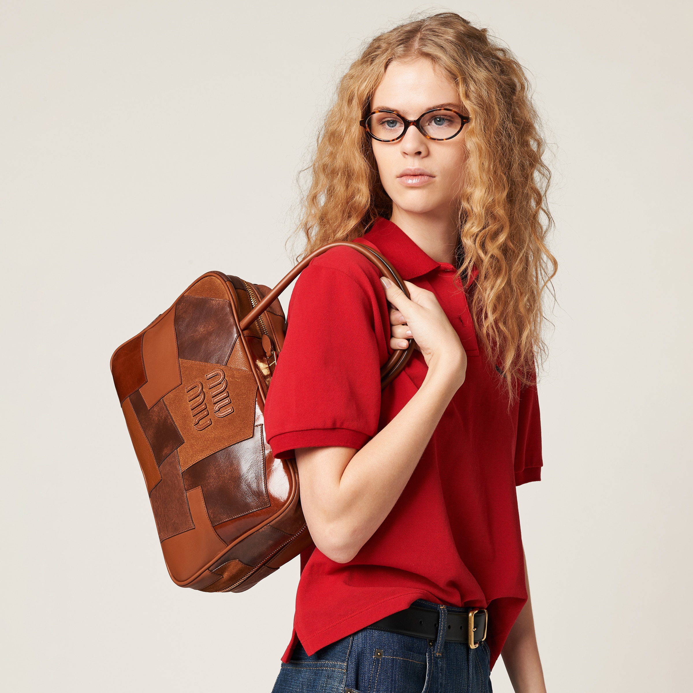 Miu miu patchwork bag outlet