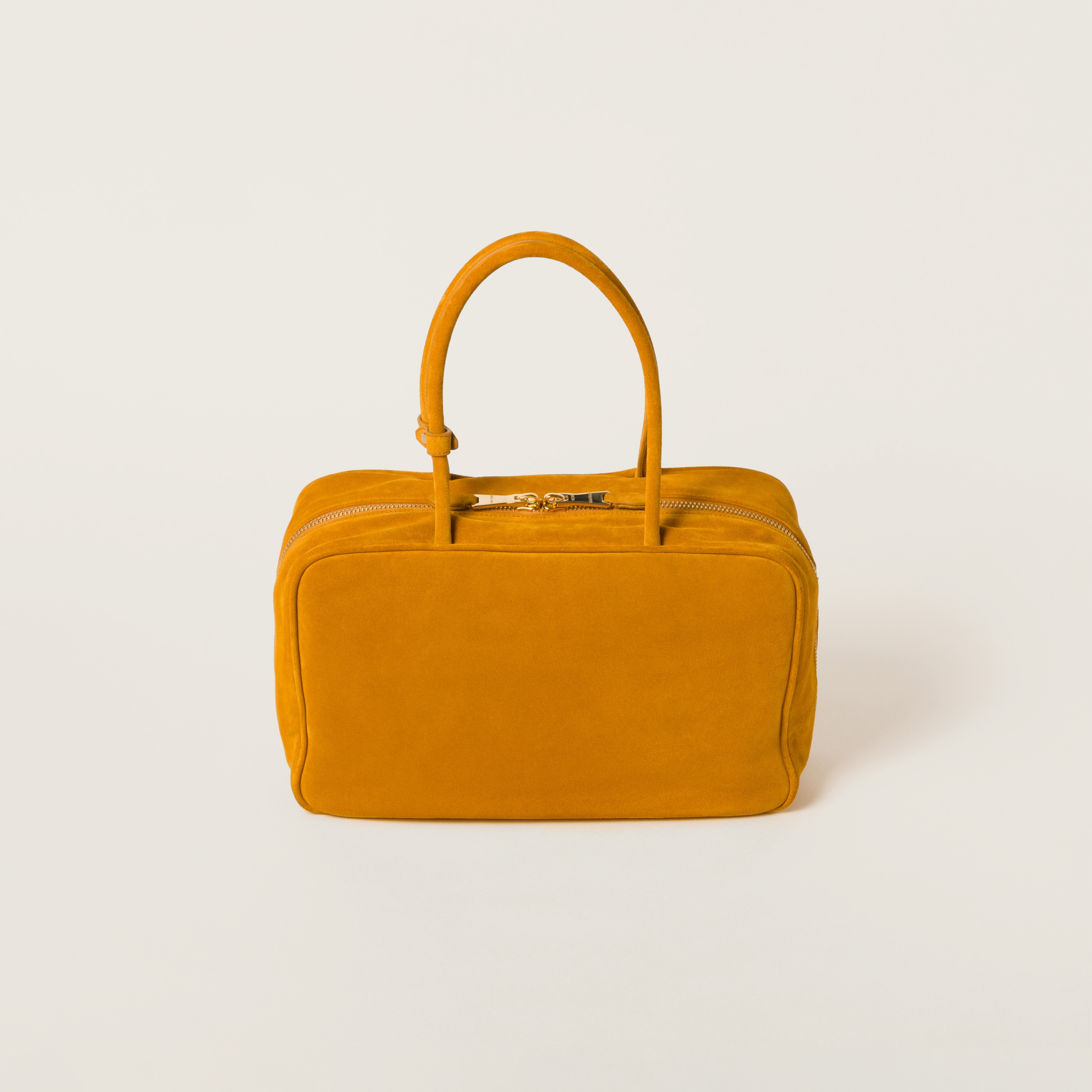 Miu Miu Suede Beau Bag In Whiskey