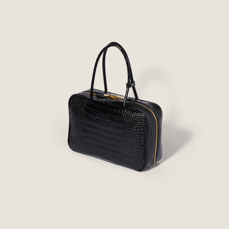 Sac Beau en cuir embossé crocodile