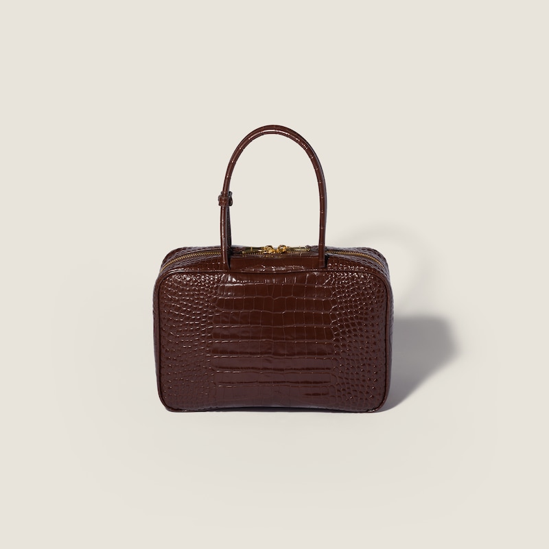 Beau bag in Crocodile embossed leather