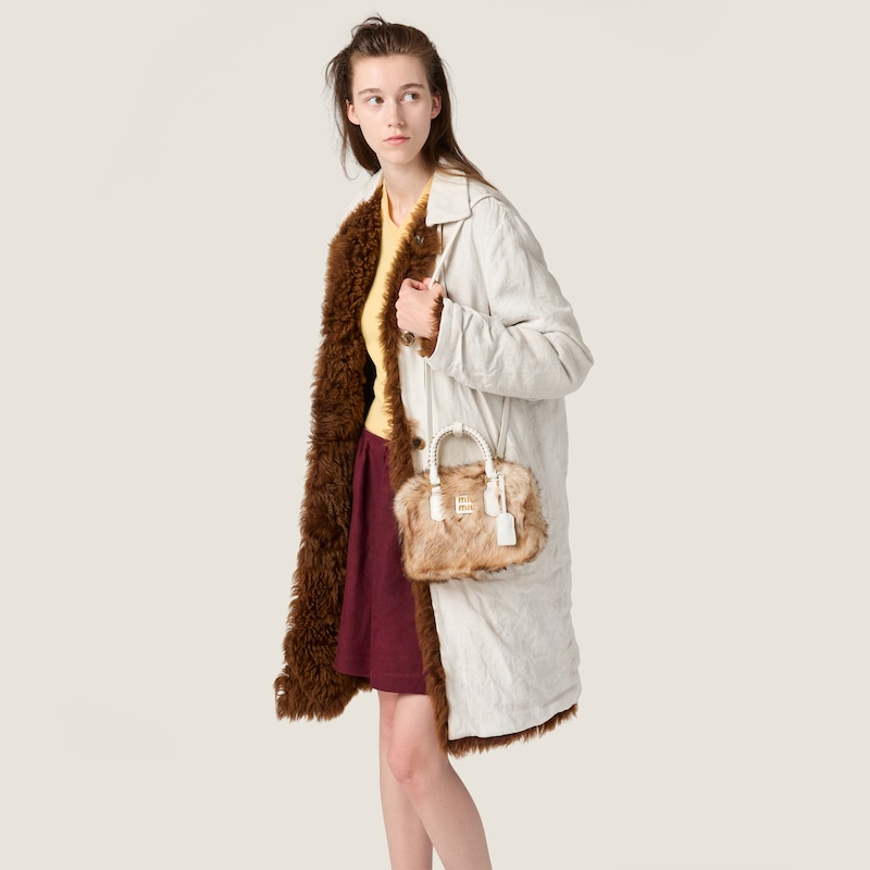 Arcadie shearling and leather bag