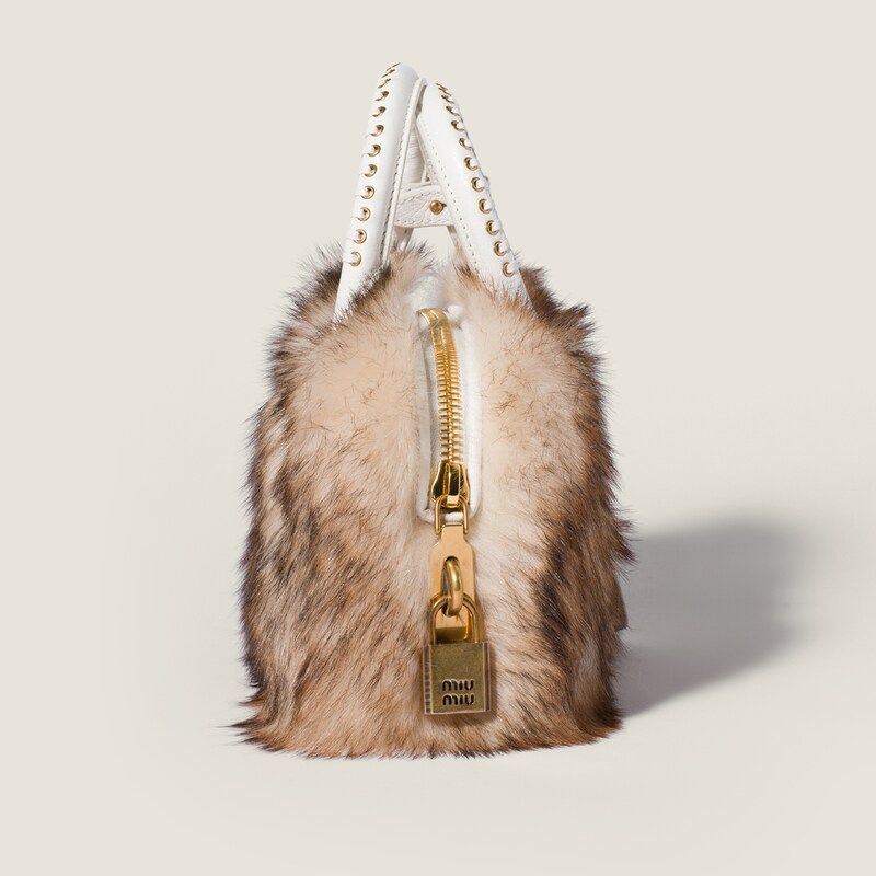 Arcadie shearling and leather bag
