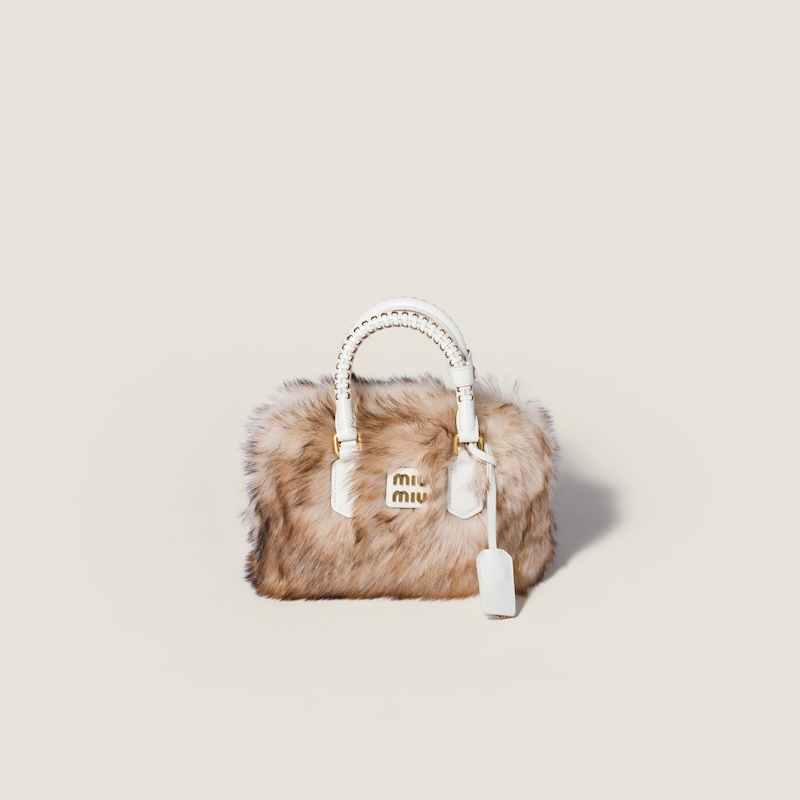 Arcadie shearling and leather bag
