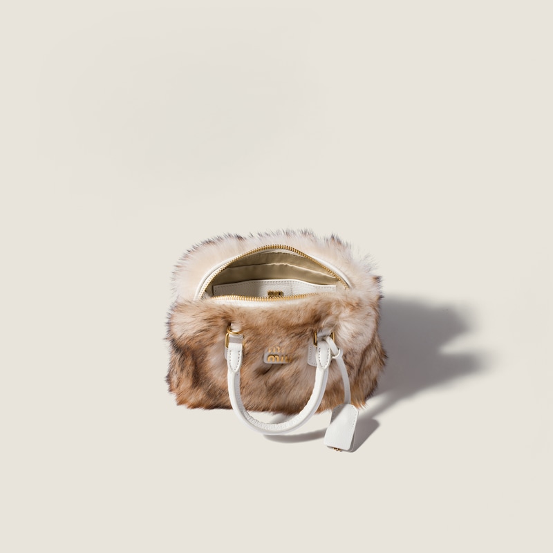 Arcadie shearling and leather bag