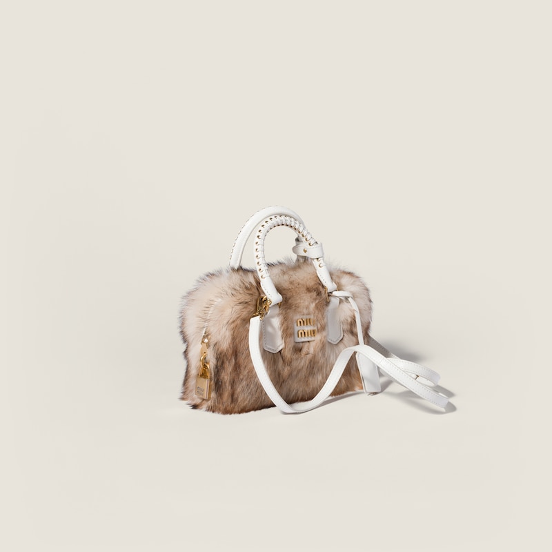 Arcadie shearling and leather bag