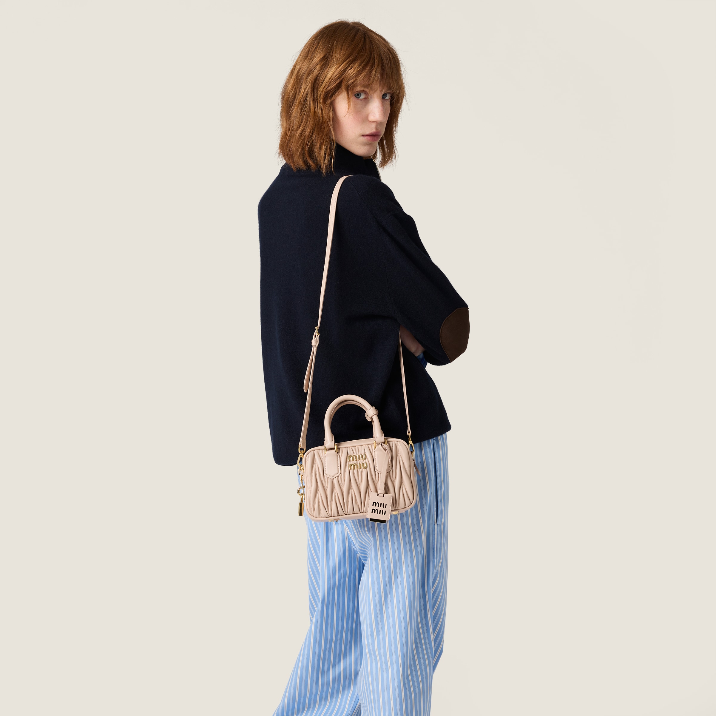 Miu Miu Arcadie Matelassé Nappa Leather Bag