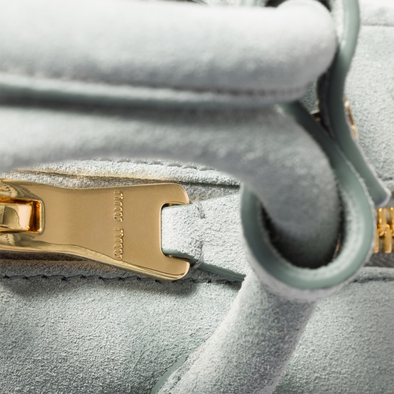 アルカディ パデッド スエード トップハンドルバッグ