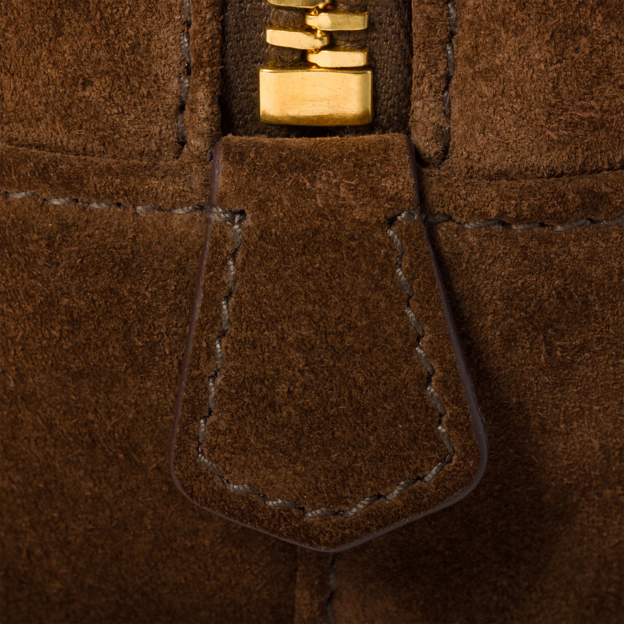 ARCADIE BAG 27 IN CEDAR BROWN SUEDE GOLD HARDWARE main image 1