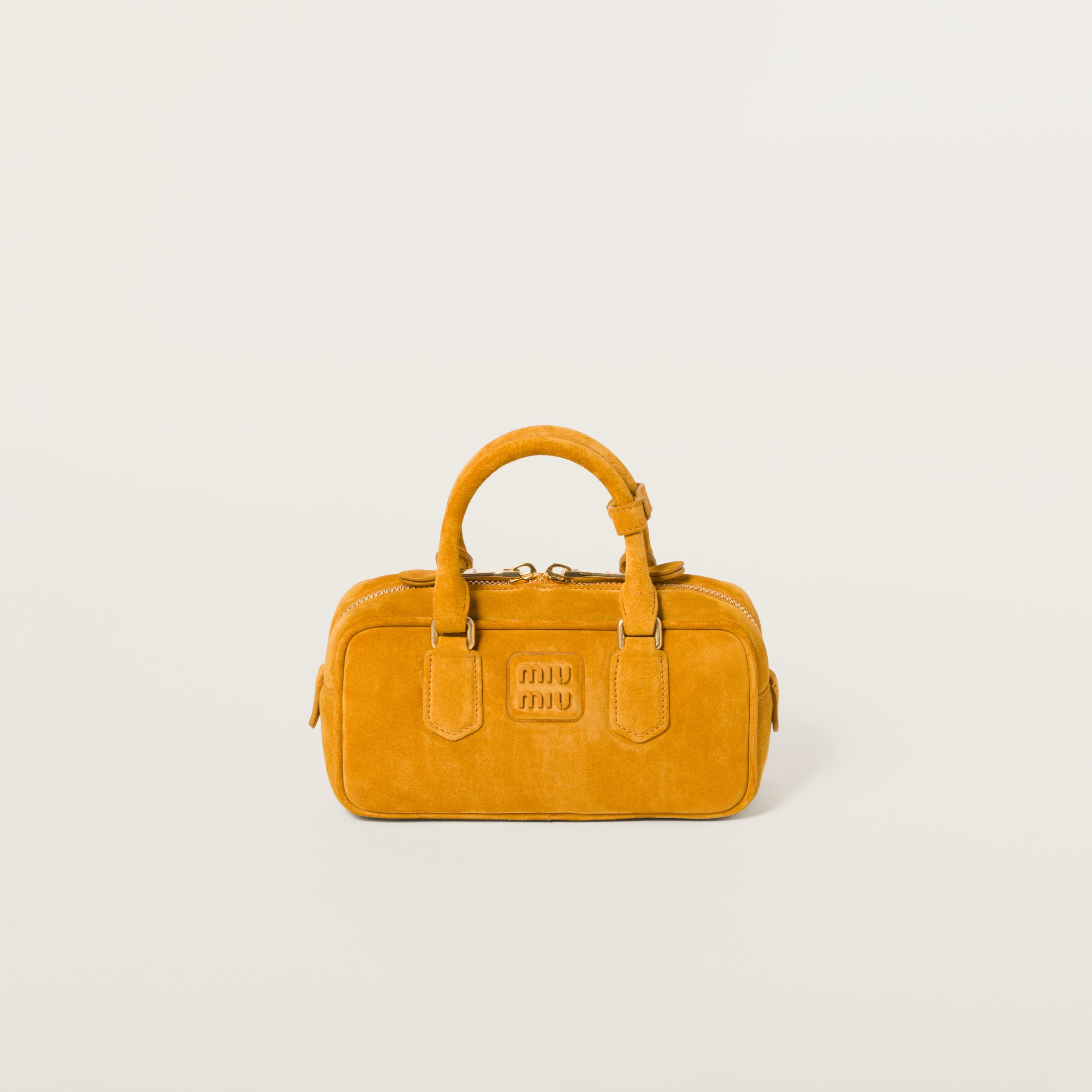 Miu Miu logo-plaque Matelassé Leather Mini Bag | Yellow